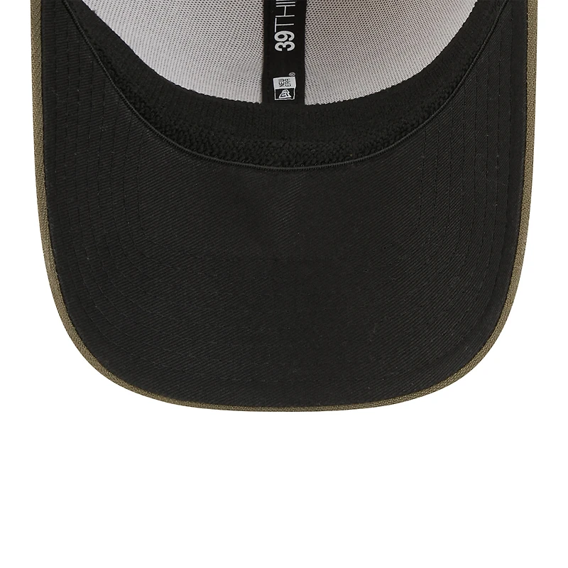 Men's New Era Light Beige/Olive Chicago Cubs 2025 Armed Forces Day 39THIRTY Flex Hat