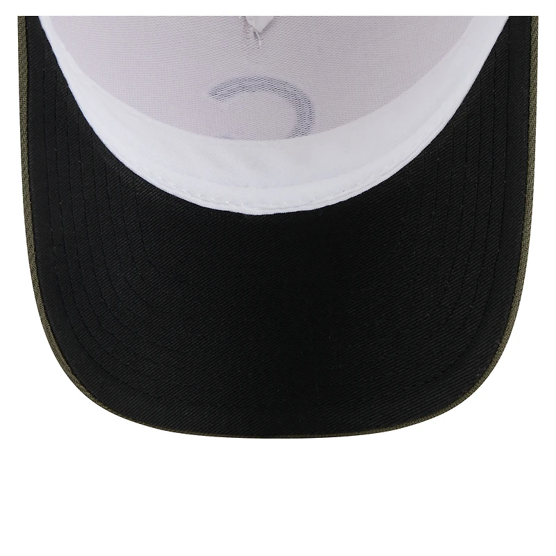 Men's New Era Light Beige/Olive Chicago Cubs 2025 Armed Forces Day 9FORTY M-Crown A-Frame Adjustable Hat