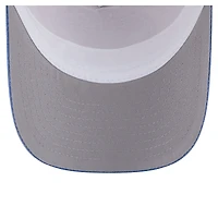 Men's New Era  Light Beige/Royal Chicago Cubs Frayed M-Crown A-Frame 9FORTY Trucker Adjustable Hat