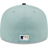 Casquette ajustée 59FIFTY Chicago Cubs Beach Kiss New Era pour homme, bleu clair/bleu marine