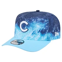 Men's New Era  Light Blue Chicago Cubs Deep Water Pre-Curved 9FIFTY A-Frame Snapback Hat