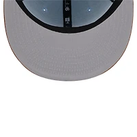 Casquette Snapback 9FIFTY bicolore bleu clair pour hommes des Chicago Cubs New Era