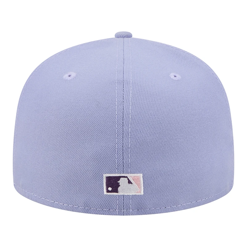 Casquette ajustée New Era 59FIFTY pour homme, couleur violet clair