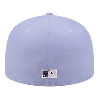 Casquette ajustée New Era 59FIFTY pour homme, couleur violet clair