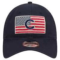 Men's New Era Navy Chicago Cubs Americana Flag 9TWENTY Adjustable Hat