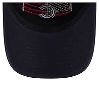 Men's New Era Navy Chicago Cubs Americana Flag 9TWENTY Adjustable Hat