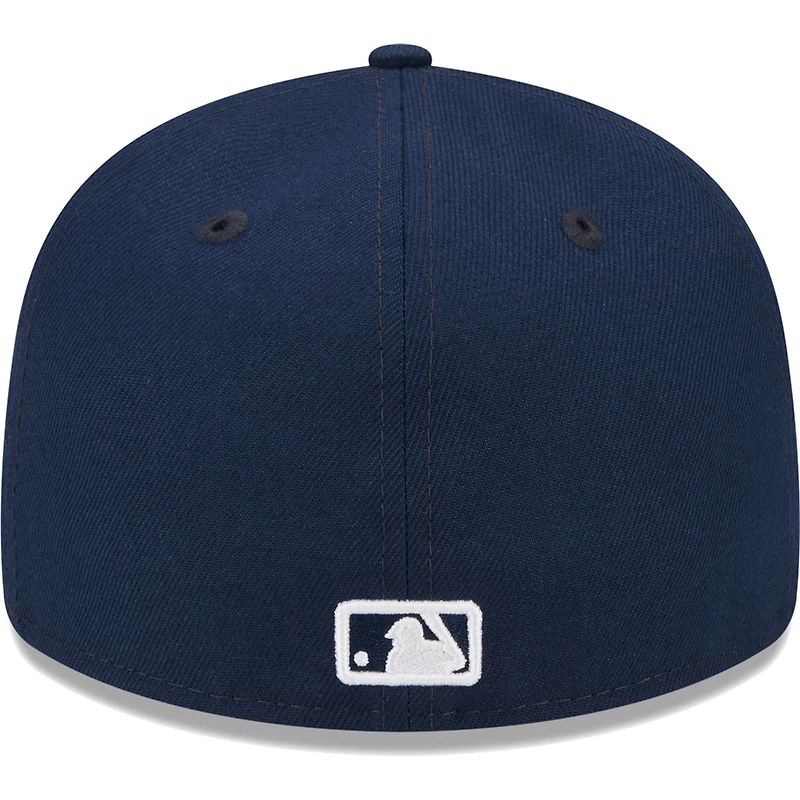 Casquette ajustée 59FIFTY Chicago Cubs Oceanside Low Profile pour homme New Era bleu marine