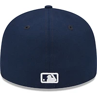 Casquette ajustée 59FIFTY Chicago Cubs Oceanside Low Profile pour homme New Era bleu marine