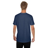 Men's New Era Navy Chicago Cubs  Oversized Throwback Distressed T-Shirt