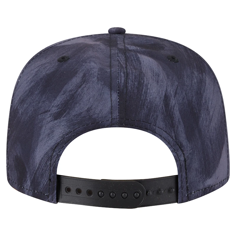 Casquette de golf à imprimé Chicago Cubs bleu marine New Era pour homme