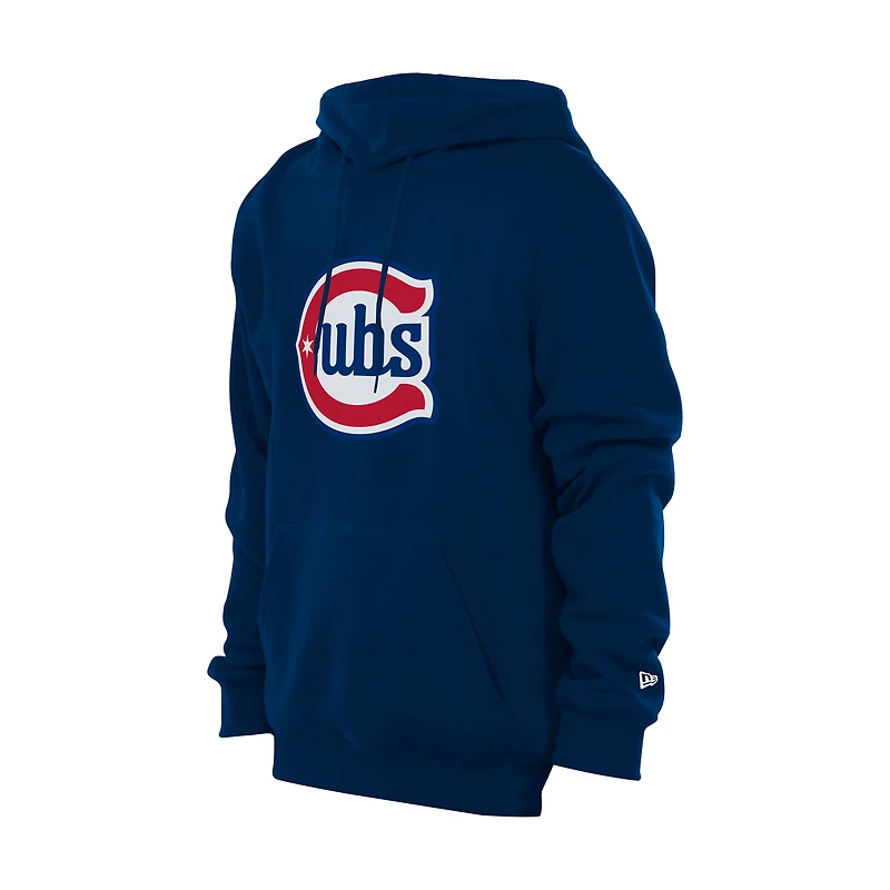 Sweat à capuche New Era bleu marine avec logo alternatif des Chicago Cubs pour homme