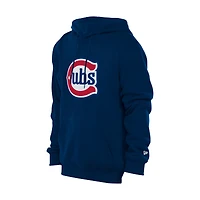 Sweat à capuche New Era bleu marine avec logo alternatif des Chicago Cubs pour homme