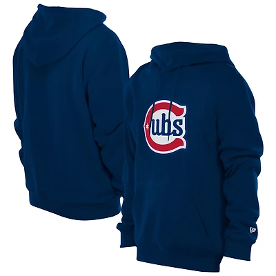 Sweat à capuche New Era bleu marine avec logo alternatif des Chicago Cubs pour homme