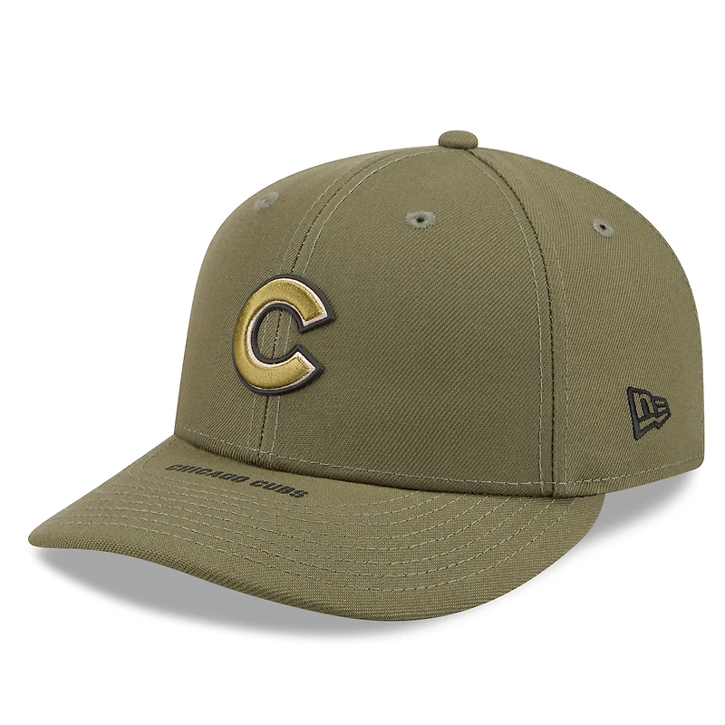 Men's New Era Olive Chicago Cubs 2026 Armed Forces Day Low Profile 59FIFTY Fitted Hat
