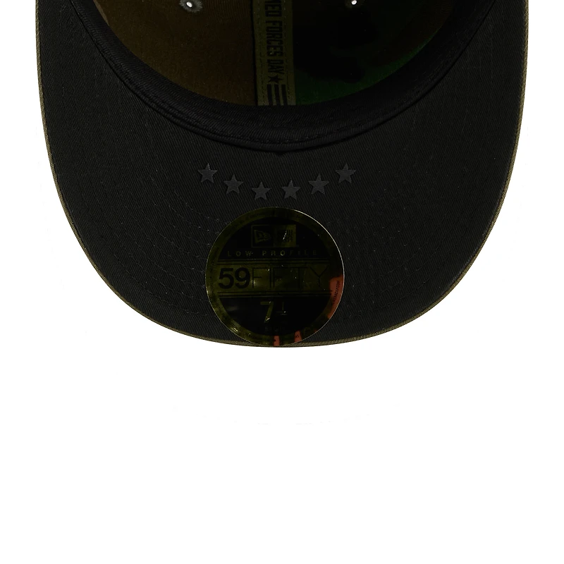 Men's New Era Olive Chicago Cubs 2026 Armed Forces Day Low Profile 59FIFTY Fitted Hat