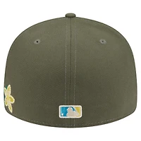 Casquette ajustée 59FIFTY Chicago Cubs olive New Era pour homme