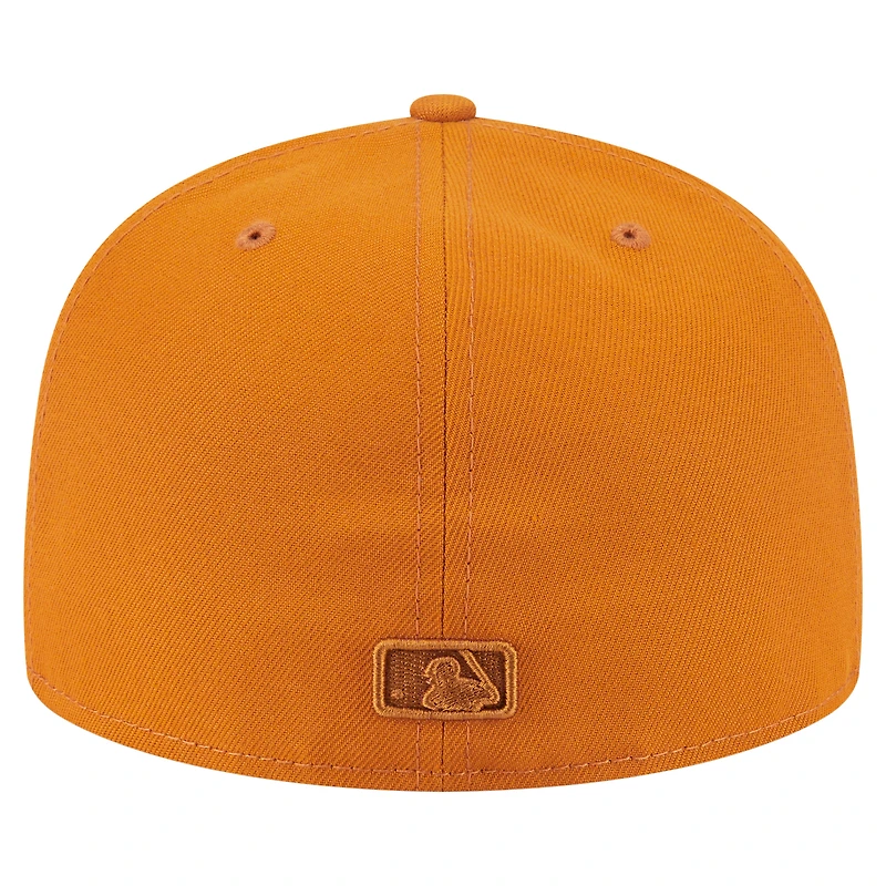 Casquette ajustée A-Frame 59FIFTY orange des Chicago Cubs pour homme New Era
