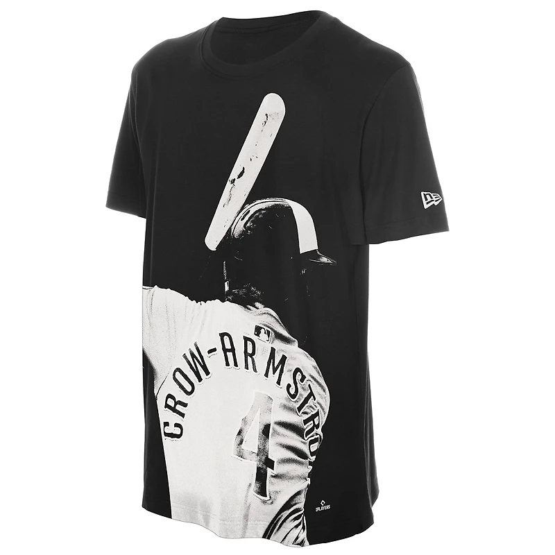 Men's New Era Pete Crow-Armstrong Black Chicago Cubs Oversized Graphic T-Shirt