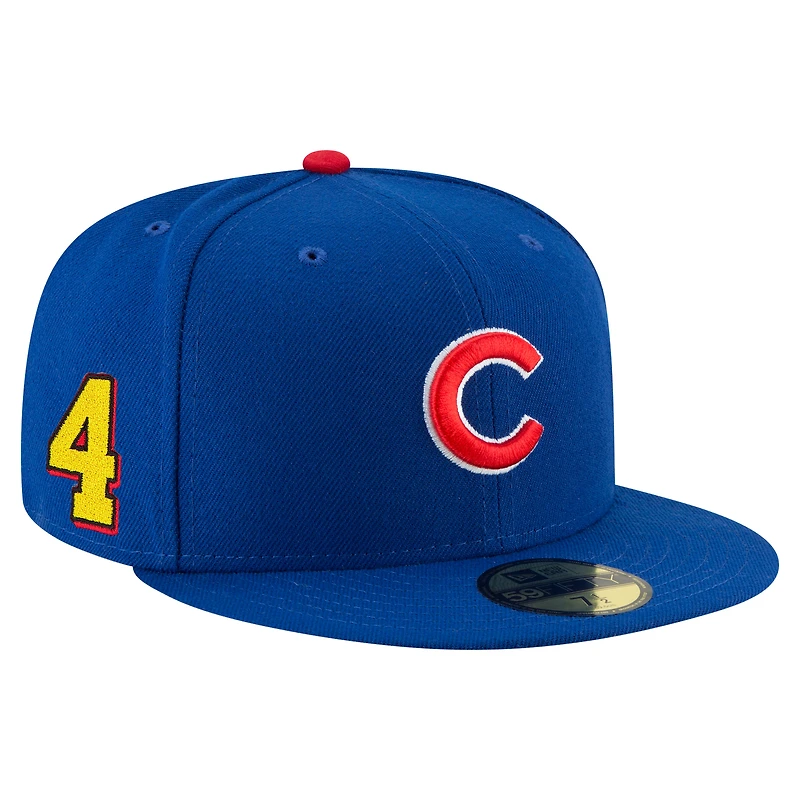 Casquette ajustée New Era Pete Crow-Armstrong Royal Chicago Cubs 2025 Player’s Weekend 59FIFTY pour homme