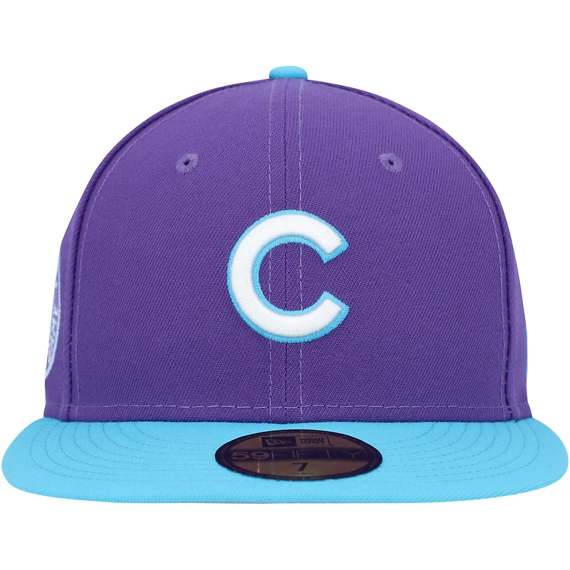 Casquette ajustée violette Chicago Cubs Vice 59FIFTY New Era pour homme