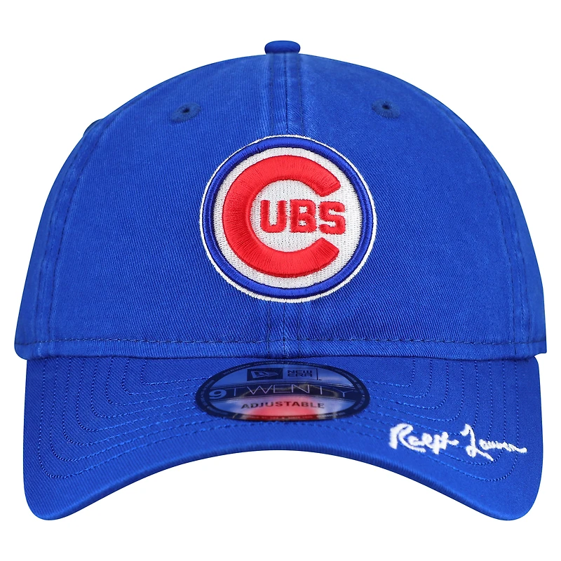 Men's New Era Ralph Lauren x MLB  Royal Chicago Cubs 9TWENTY Adjustable Hat