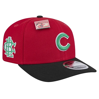 Men's New Era Red/Black Chicago Cubs 2024 Big League Chew Flavor Pack 9SEVENTY Adjustable Hat