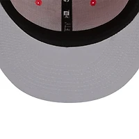 Casquette ajustée 59FIFTY Spring Color Two-Tone pour homme des Chicago Cubs New Era, rouge/lavande