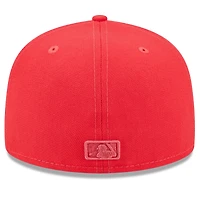Casquette ajustée New Era Chicago Cubs 2023 Spring Color Basic 59FIFTY rouge pour homme