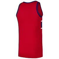 Men's New Era Red Chicago Cubs Jersey Ringer Tank Top