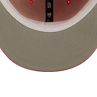 Casquette ajustée 59FIFTY Chicago Cubs Lava Highlighter logo New Era pour homme avec rouge