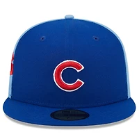 Casquette ajustée 59FIFTY New Era Royal/Bleu clair des Chicago Cubs Gameday Sideswipe pour hommes