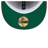 Men's New Era Royal/Red Chicago Cubs Satin 59FIFTY Fitted Hat