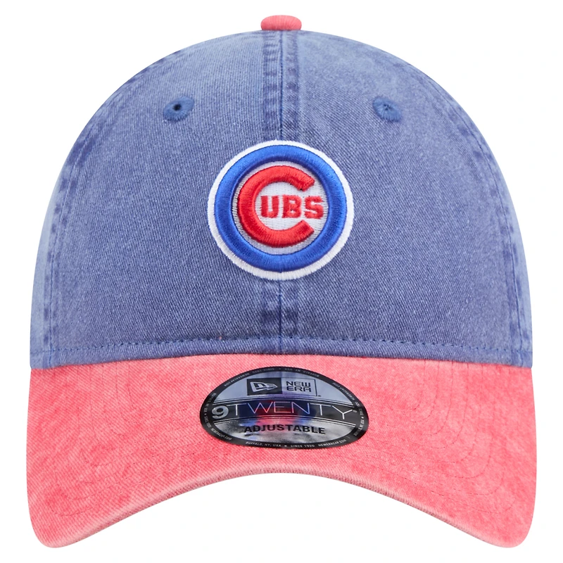 Men's New Era Royal/Red Chicago Cubs Select 9TWENTY Adjustable Hat