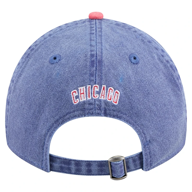 Casquette ajustable New Era Royal/Red Chicago Cubs Select 9TWENTY pour homme