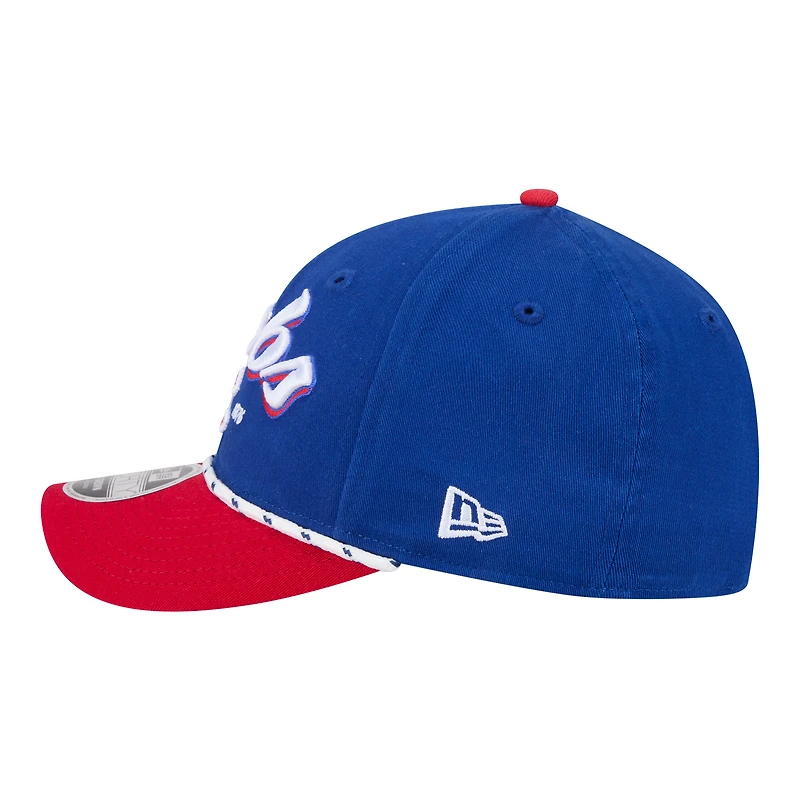 Casquette ajustable New Era Royal/Rouge Chicago Cubs Team Loyal 9FORTY M-Crown pour homme