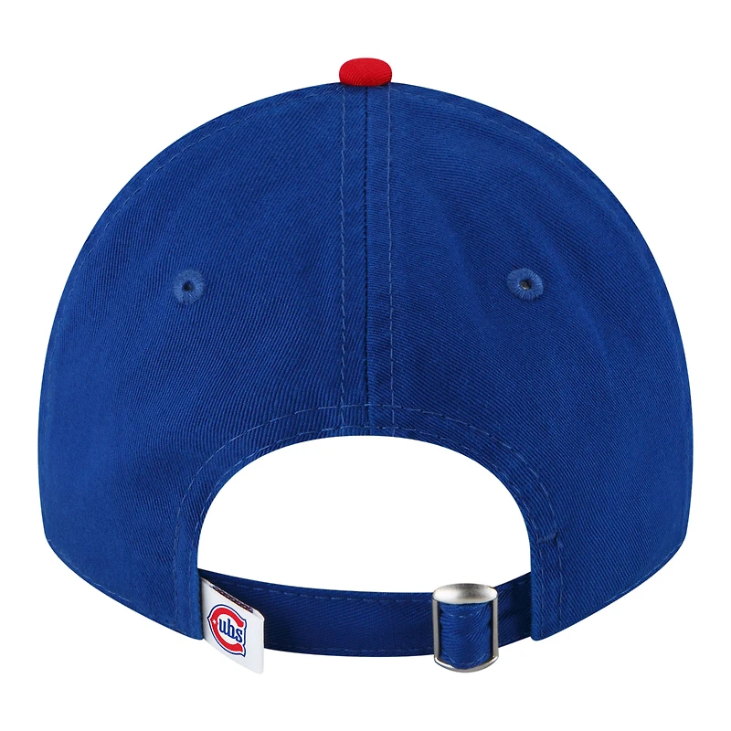 Casquette New Era Royal/Blanche Chicago Cubs 150e anniversaire, style classique décontracté, ajustable
