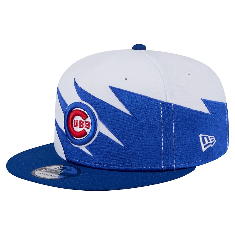 Casquette Snapback 9FIFTY Chicago Cubs Royal/Blanc New Era pour homme