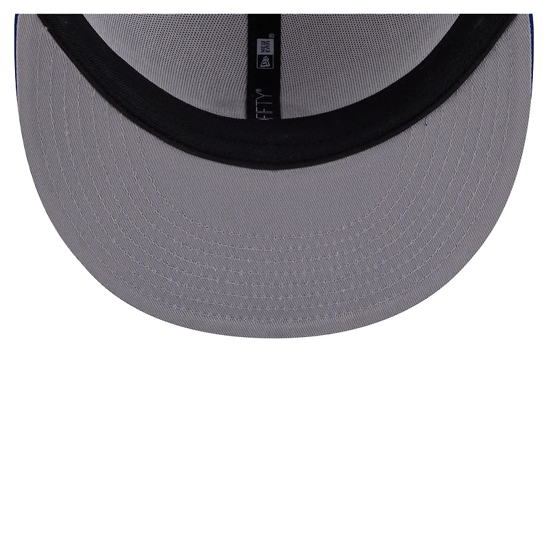 Casquette ajustée 59FIFTY Paint Stroke des Chicago Cubs pour homme New Era Royal/White