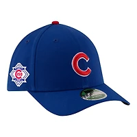 Casquette New Era Royal Chicago Cubs 150e anniversaire 39THIRTY M-Crown Flex pour homme