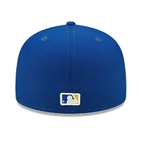 Casquette ajustée New Era Royal Chicago Cubs 2016 World Series Champions Citrus Pop UV 59FIFTY pour homme