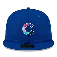 New Era Royal Chicago Cubs 2016 World Series Polar Lights 59FIFTY Casquette ajustée pour homme