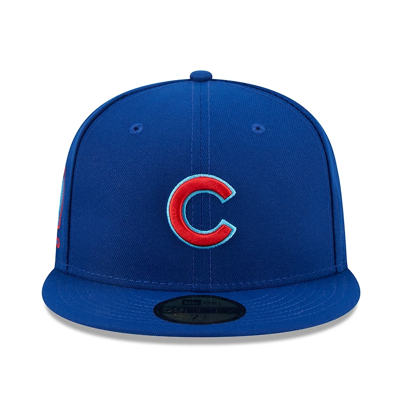NWE CUBS ROYAL MLB 2023 FÊTE DES PÈRES SUR LE TERRAIN 59FIFTY HATMENHIC
