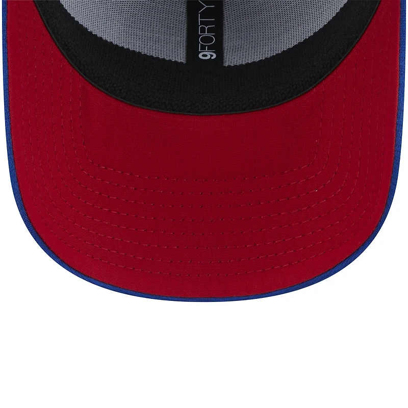 Casquette ajustable Royal Chicago Cubs 2024 Clubhouse 9FORTY New Era pour homme