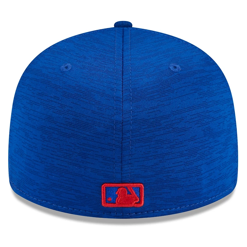 Men's New Era  Royal Chicago Cubs 2024 Clubhouse Low Profile 59FIFTY Fitted Hat
