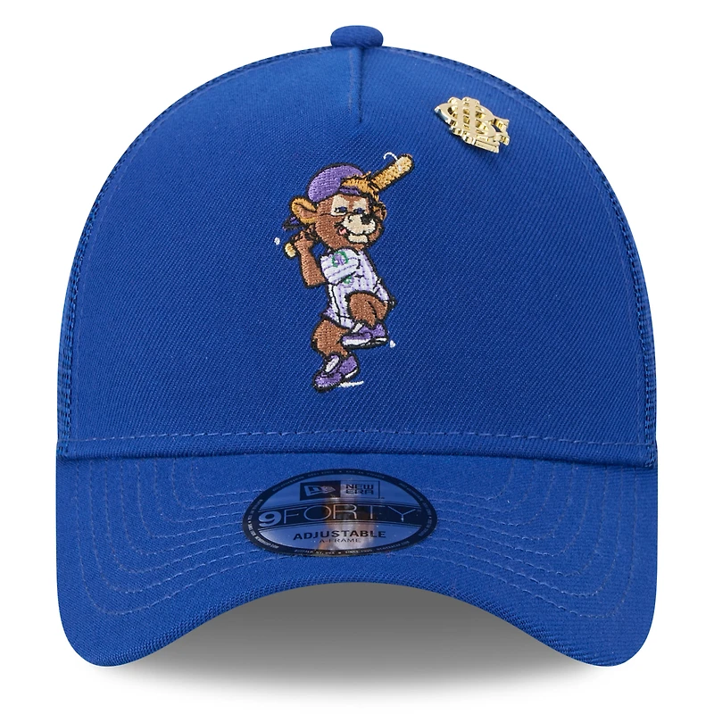 Casquette camionneur ajustable 9FORTY New Era Royal Chicago Cubs 2025 Big League Chew pour homme