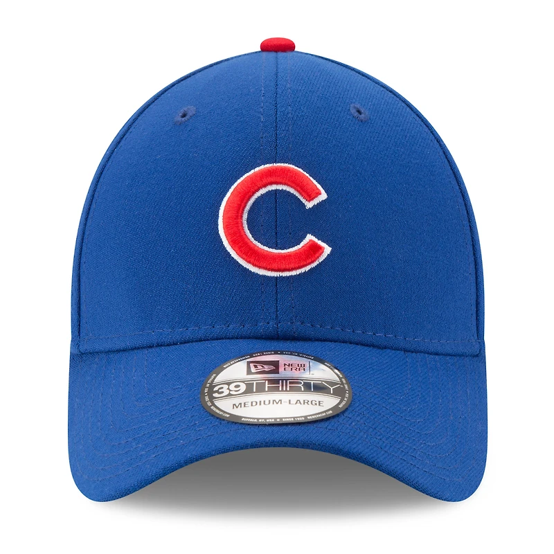 Casquette New Era Royal Chicago Cubs 2025 MLB Postseason Side Patch 39THIRTY Flex pour homme