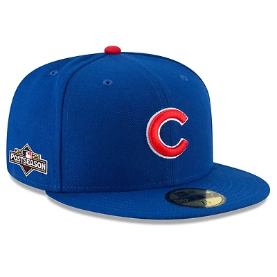 Men's New Era  Royal Chicago Cubs 2025 MLB Postseason Side Patch 59FIFTY Fitted Hat