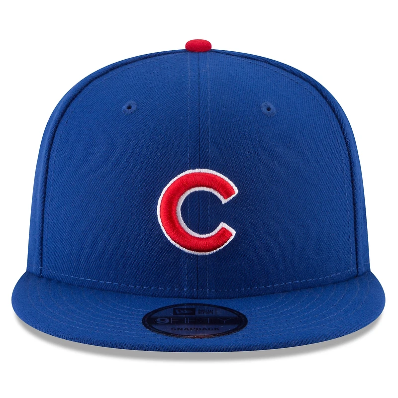 Men's New Era Royal Chicago Cubs 2025 MLB Postseason Side Patch 9FIFTY Snapback Hat