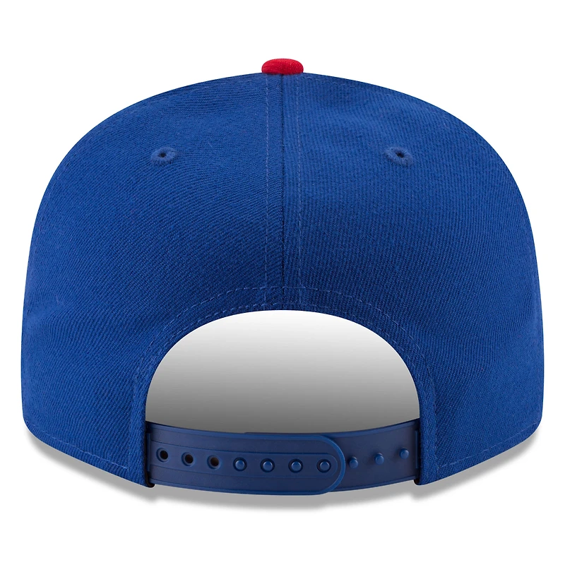 Men's New Era Royal Chicago Cubs 2025 MLB Postseason Side Patch 9FIFTY Snapback Hat