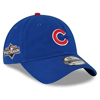 Men's New Era Royal Chicago Cubs 2025 MLB Postseason Side Patch 9TWENTY Adjustable Hat